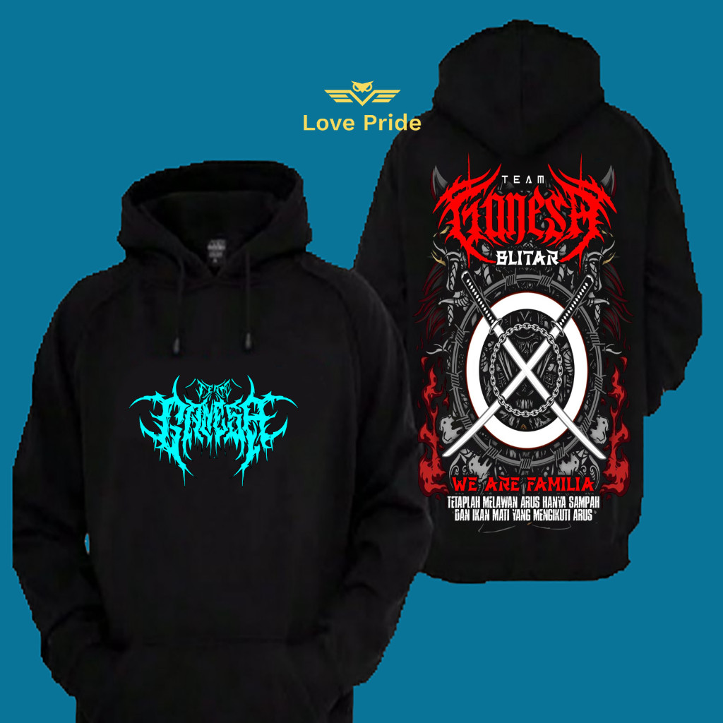 Sweater Hoodie Distro Ikspi Ganesa We Are Familia Tetaplah Melawan Arus Premium Terbaru