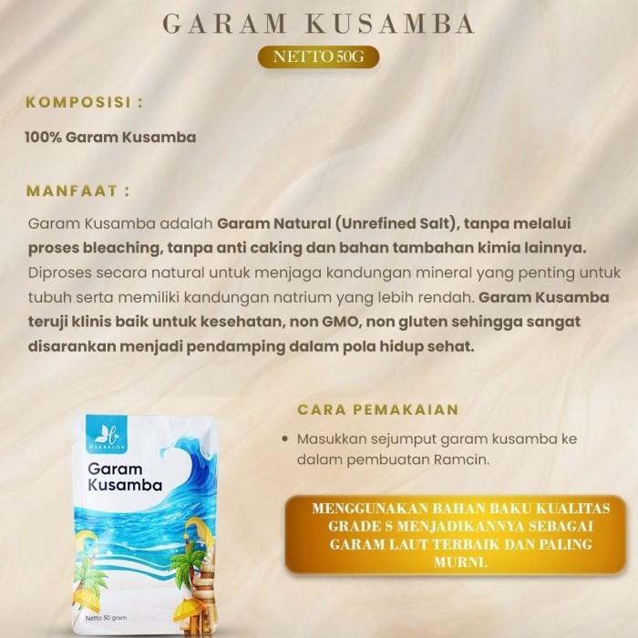 

GARAM KUSAMBA By Herbalov - Garam Diet - DBH (Diet Bahagia Herbalov) - Rizherbamour