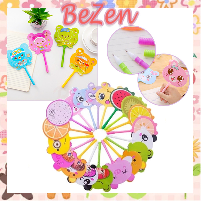 

pena kipas animal souvenir lucu/ pulpen kipas karakter lucu souvenir/ pena kipas lucu animal dan buah/ pulpen kipas karakter kar