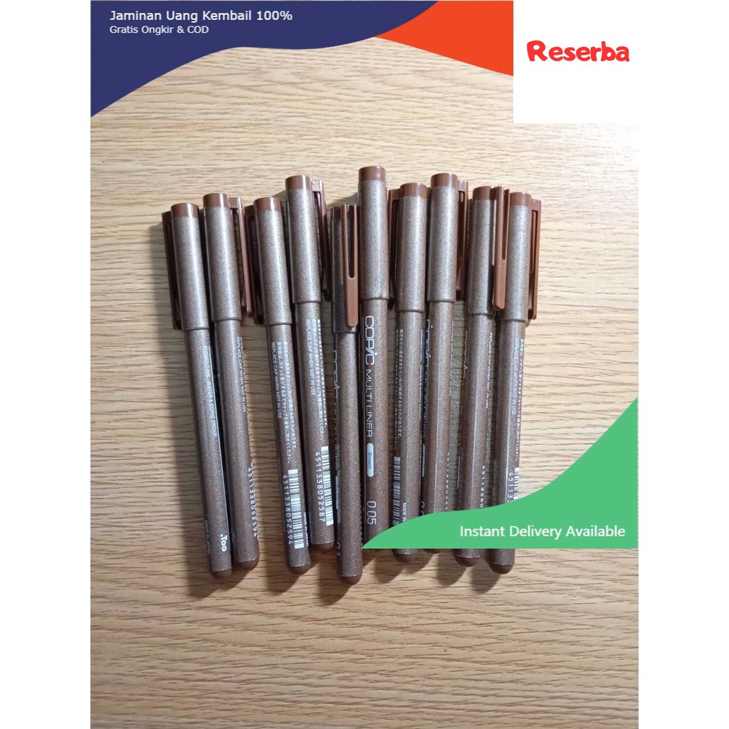 

COPIC Multiliner Color Brown Coklat Satuan Drawing Pen ( Cleareance Sale)