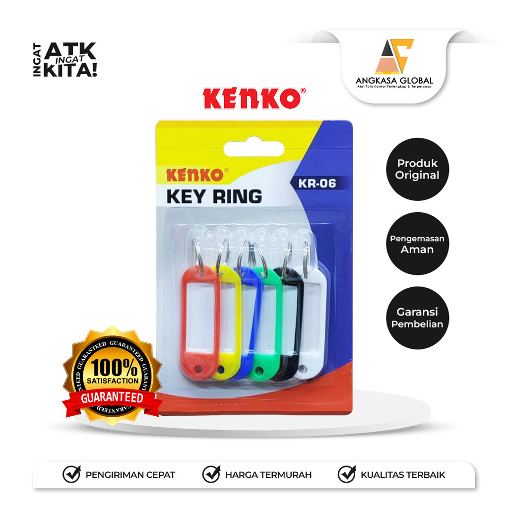 

KENKO GANTUNGAN KUNCI/ KEY RING KR-06 (1SET)