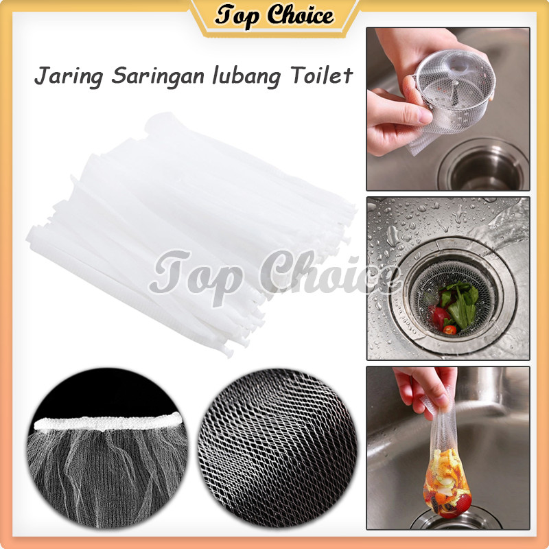 Jaring Saringan Lubang Toilet 100pcs / Kain Jaring Halus