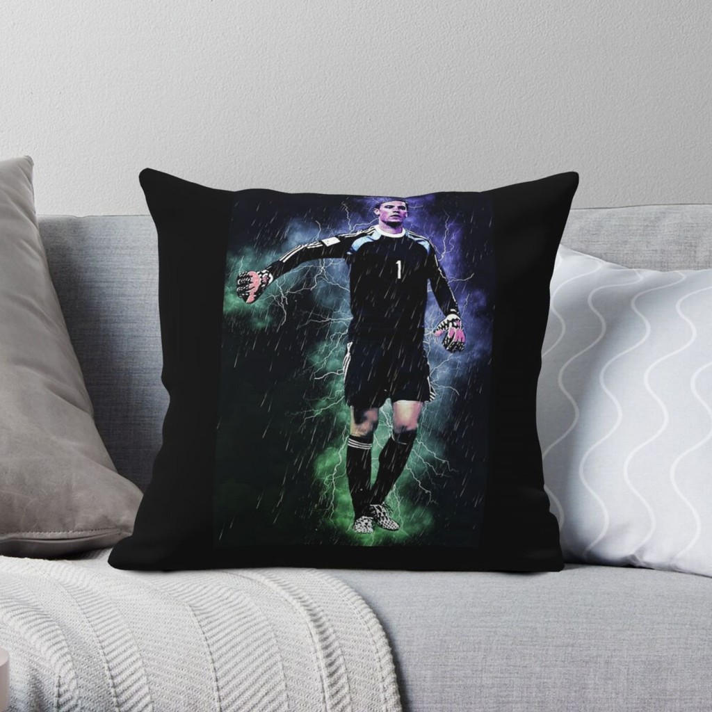 

Manuel Neuer Square Pillowcase Polyester Linen Velvet Printed Zip Decorative Throw Pillow Case Room Cushion Cover 45x45