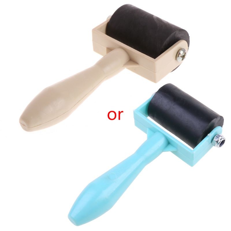 

3.5cm Heavy Duty Hard Rubber Roller Printing Screen Plastic Frame Craft Tool DropShipping