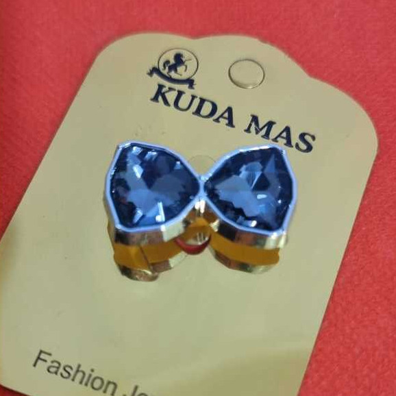 Bros Pita Kaca Premium Batu Hitam - Aksesoris Hijab