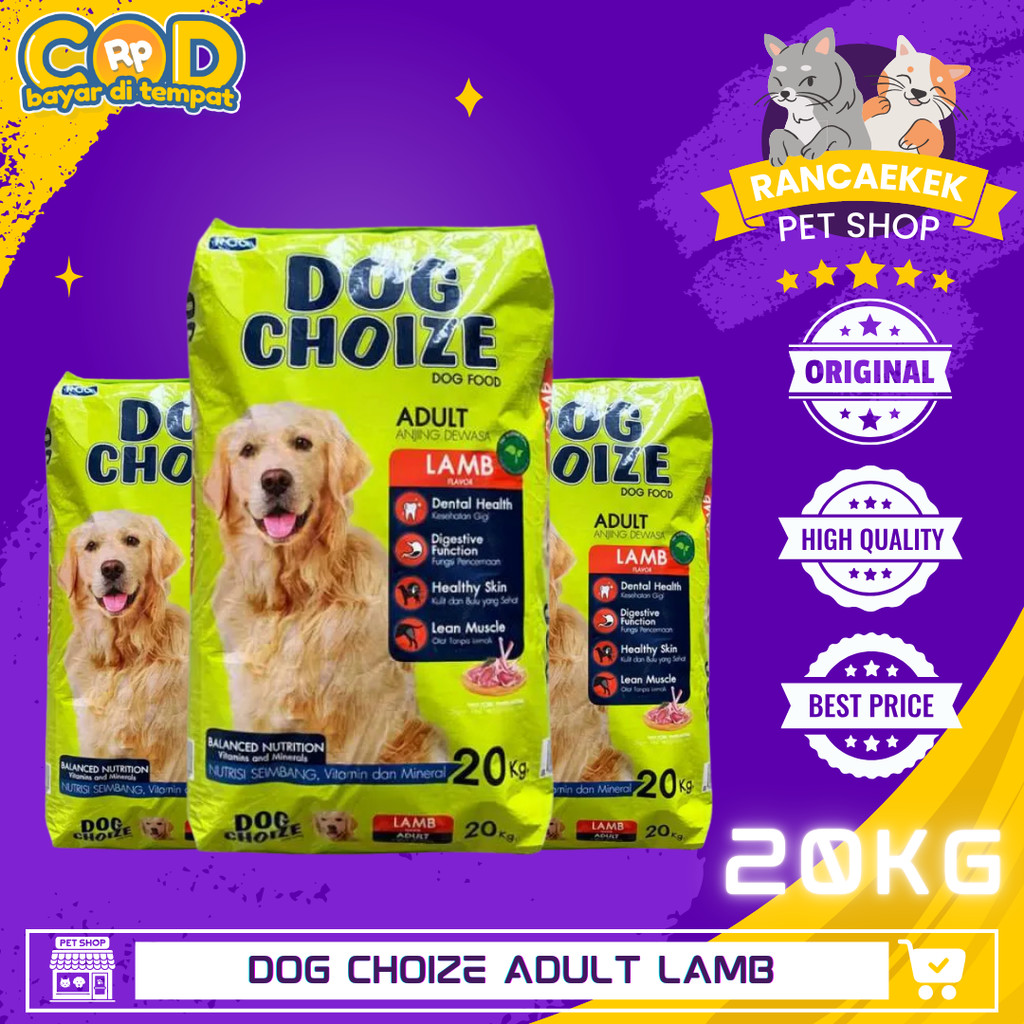 Makanan Anjing Dog Choize Lamb 20Kg