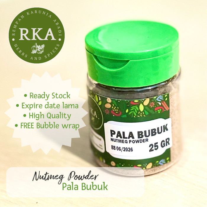 

Nutmeg Powder 25 gr / Pala Bubuk Murni 25 gr / Pure Nutmeg ground - 25gr