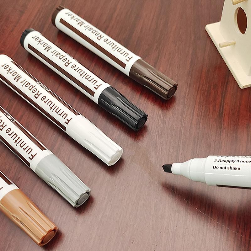 

Wooden Furniture Repair Pen Touch Up Markers Filler Sticks Wood Scratch Restoration Kit Patch Paint Pen Wood Composite Repair