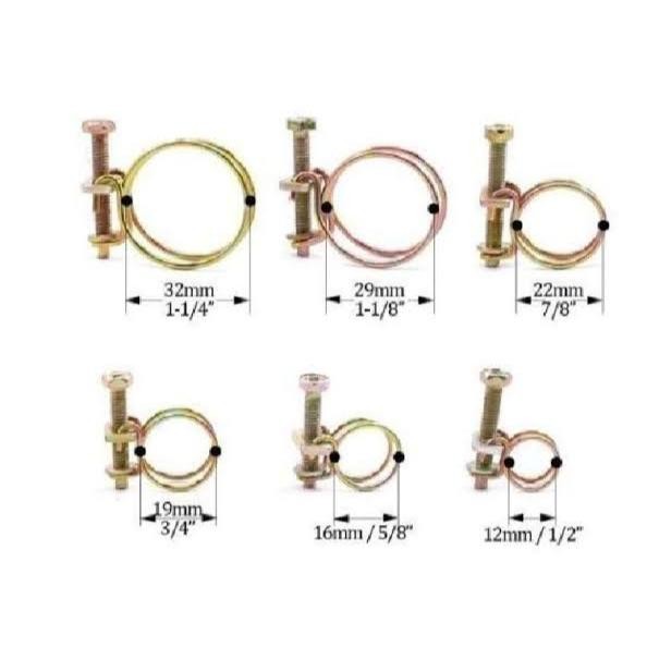 Klem M Kawat Kentaro Segala Ukuran/Klem selang/Klem selang kawat M Kentaro