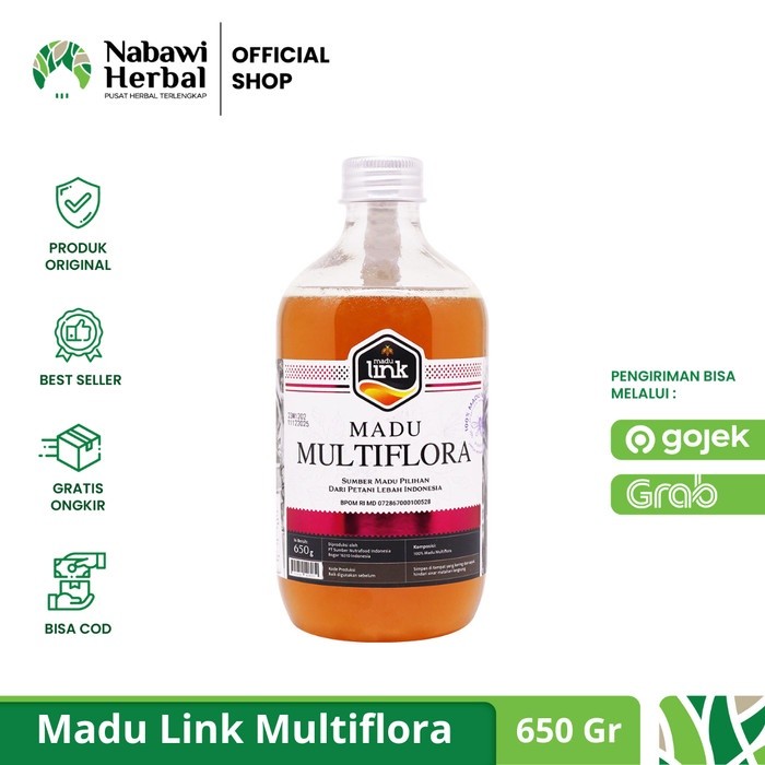 

Madu Multiflora 650 Gr - Honey Original 100% - Madu Link | MajaHerbal