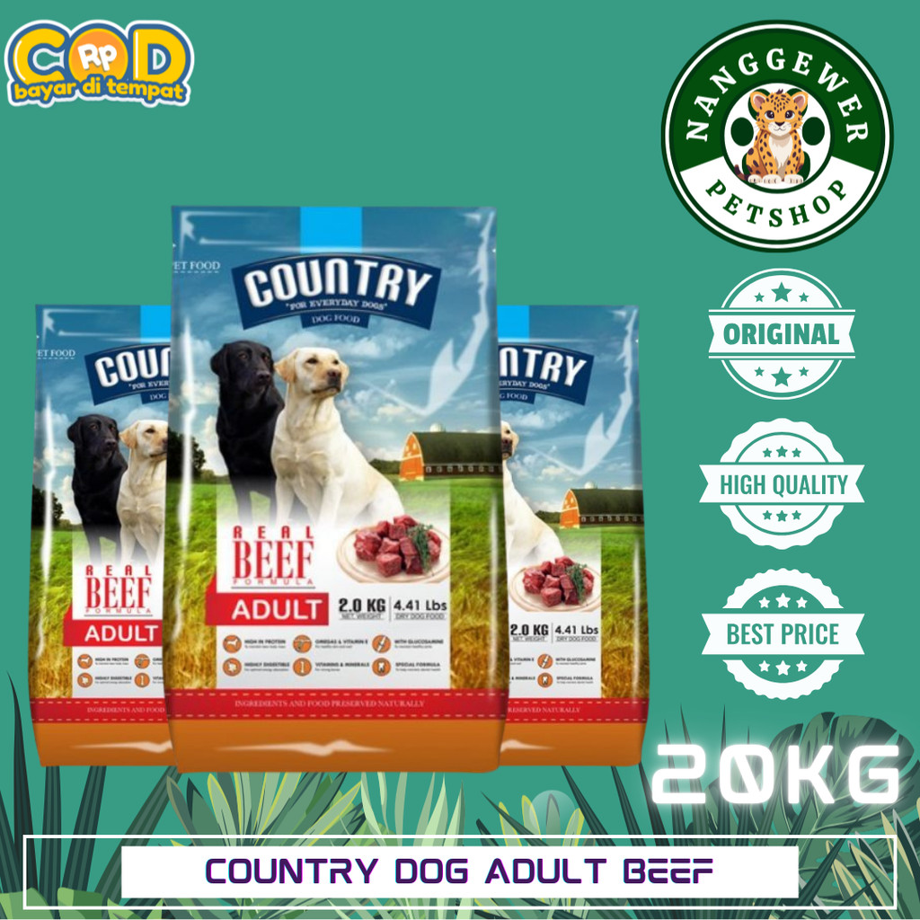 Country Dog food Adult Beef 18kg