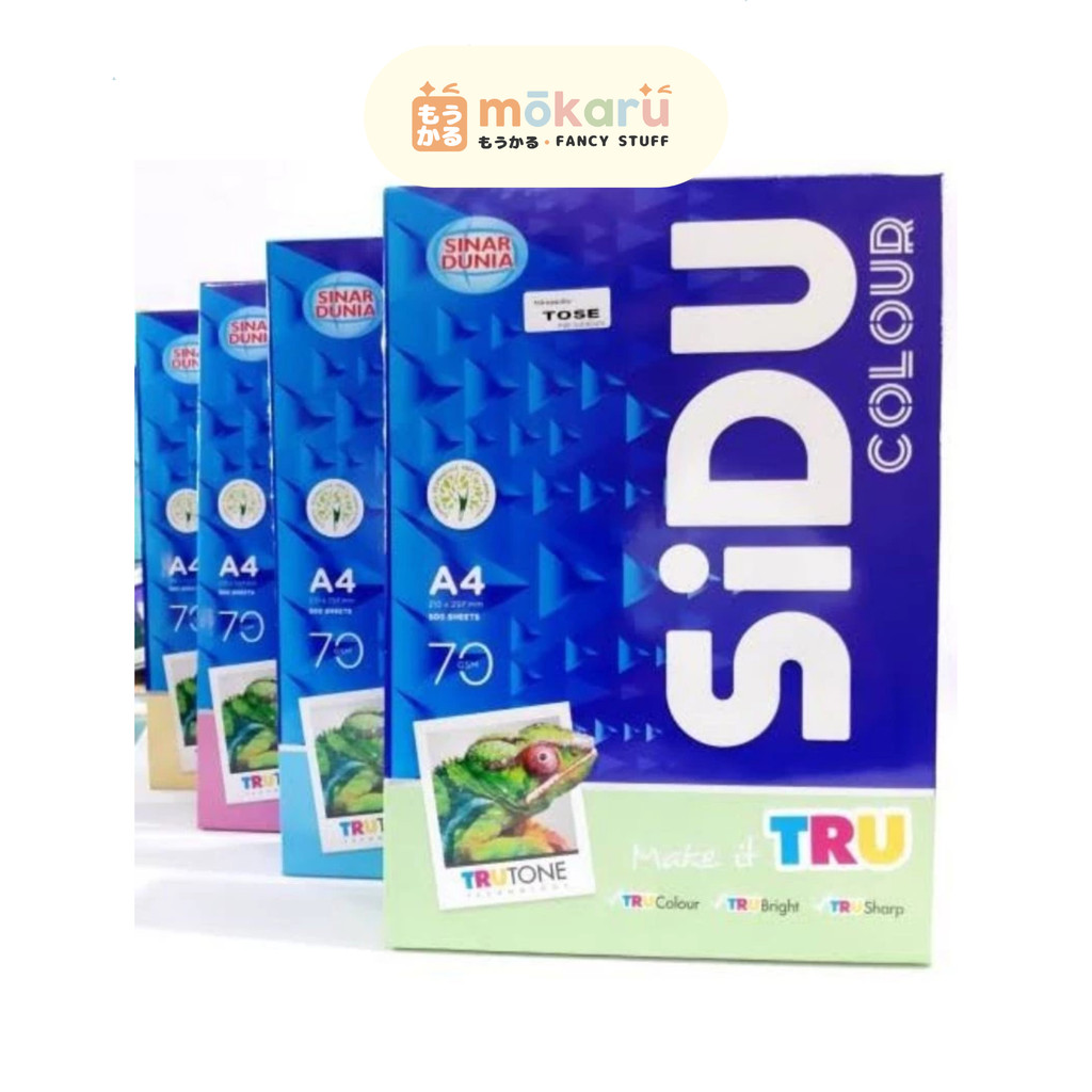 

SIDU Sinar Dunia Kertas HVS A4 70 Gram Warna (RIM)