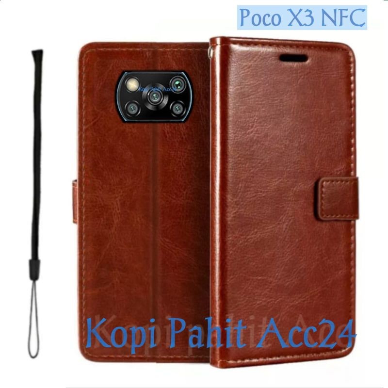 Case Untuk Xiaomi Poco X3 Nfc X3 Pro Flip Cover Wallet Sarung Hp Casing Dompet Flip Magnet