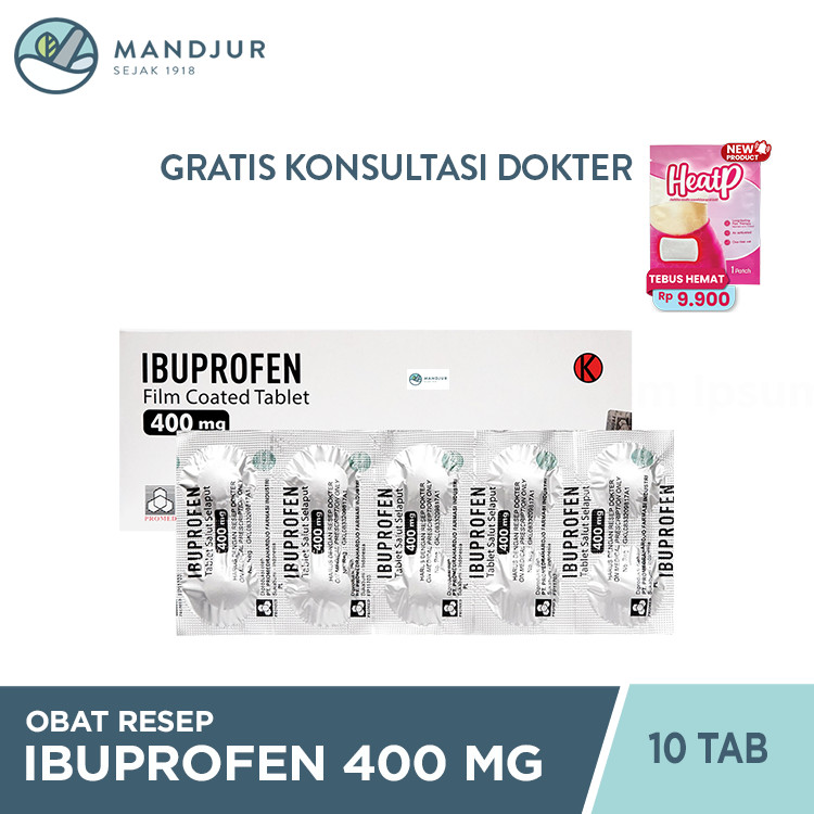 Ibuprofen 400 Mg Strip 10 Tablet