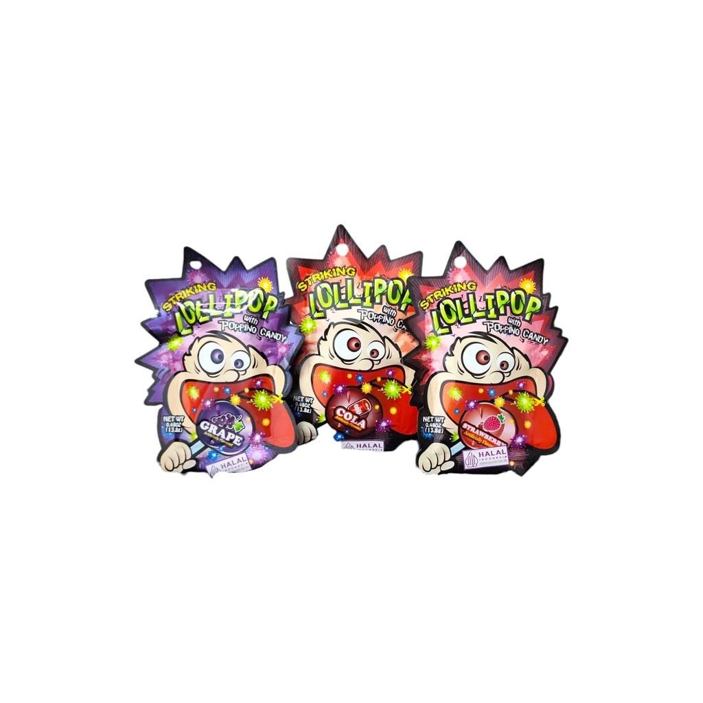 

Striking Lollipop With Popping Candy - Netto 13.8gr