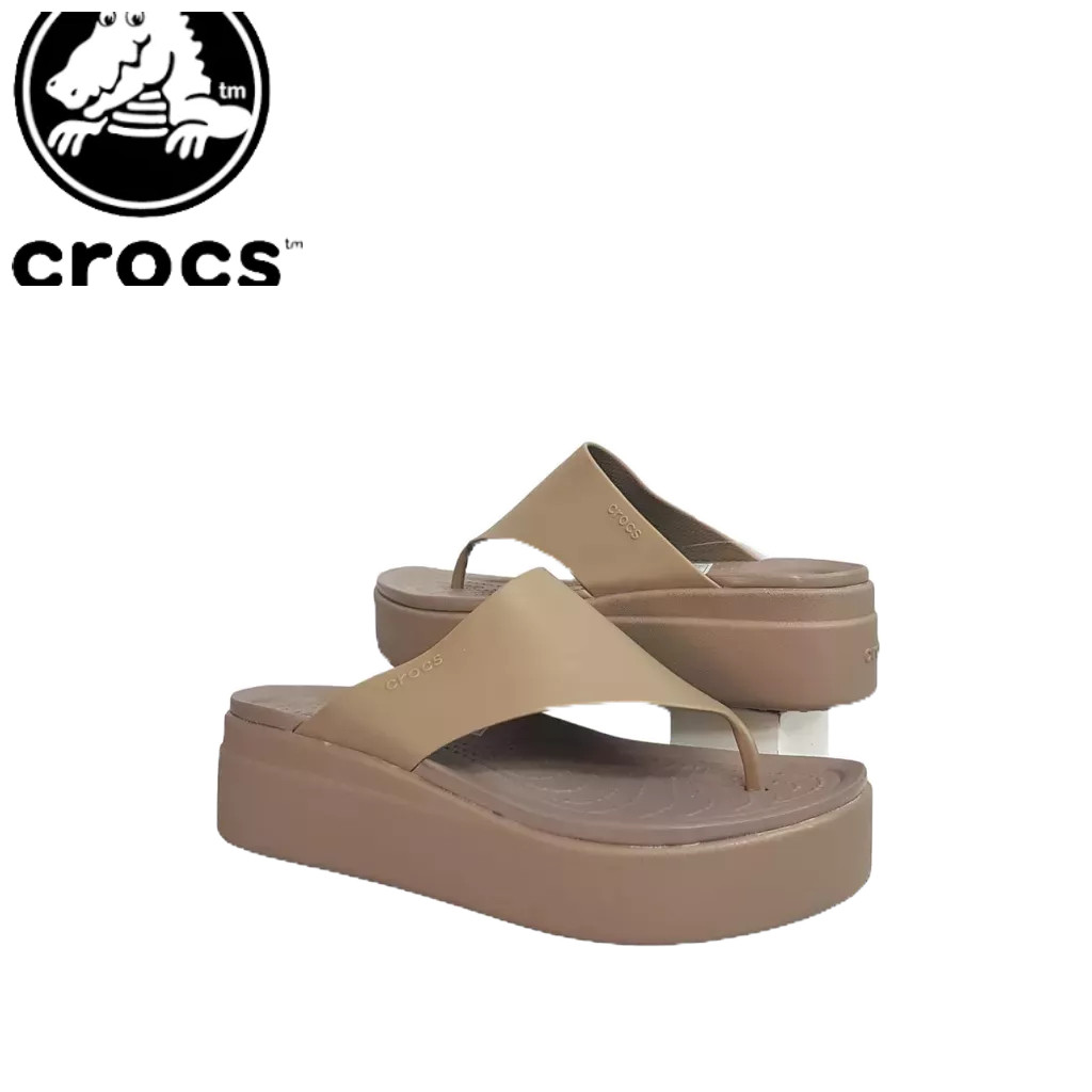CROCS BROKLYN FLIP WEDGES/SANDAL WEDGES WANITA/SANDAL CROCS WEDGES/SANDAL WANITA