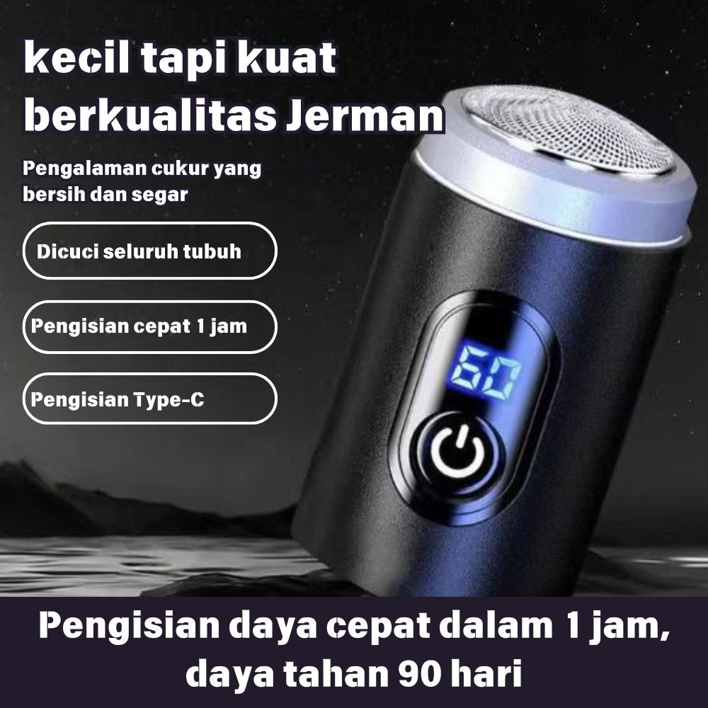Mini Shaver Cukur Jenggot Trimmer Alat Pencukur Waterproof Mini Portable