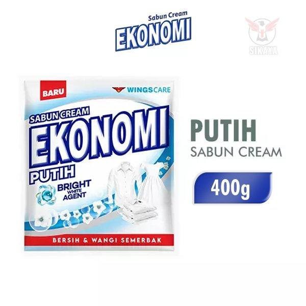 

EKONOMI CREAM DETERGENT DETERJEN KRIM PUTIH BAG 370GR