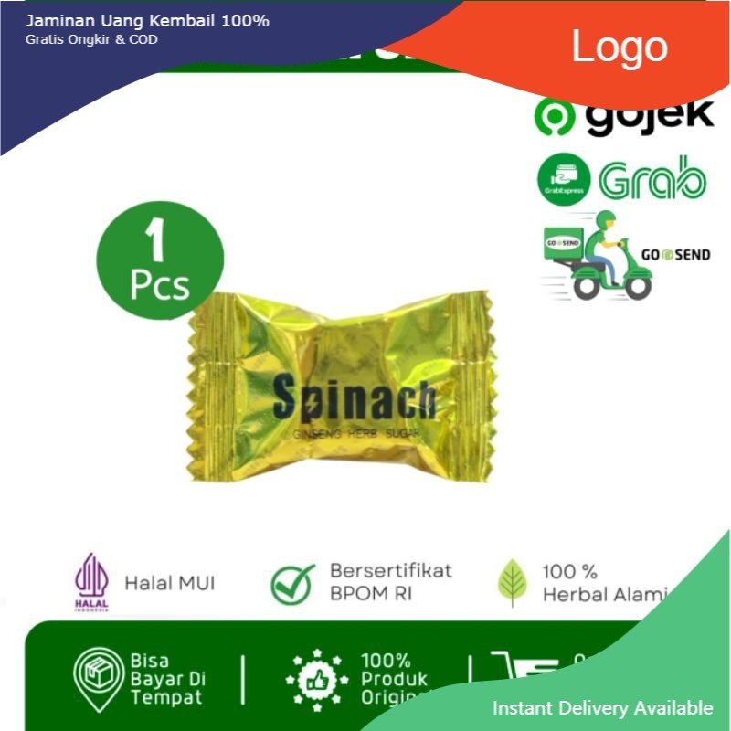

ECERAN PERMEN SPINACH CANDY ORIGINAL - 1 PCS