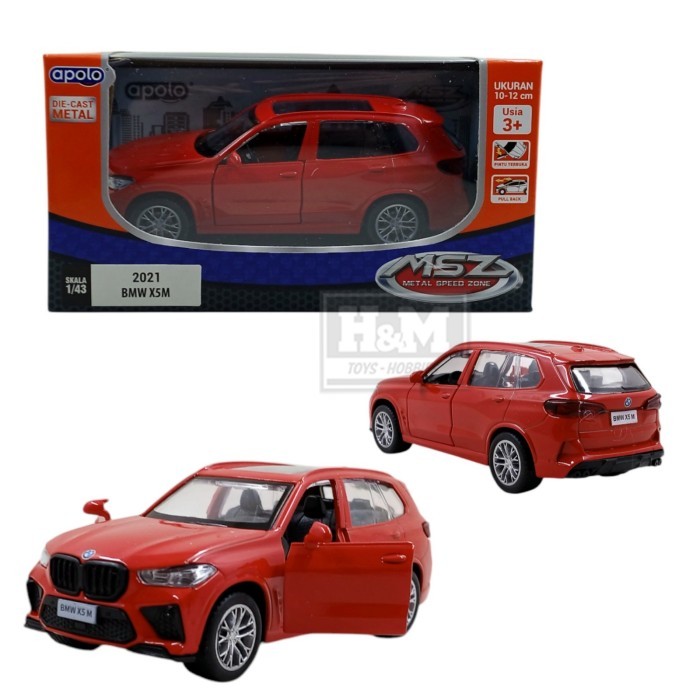 Diecast MSZ 2021 BMW X5M Merah