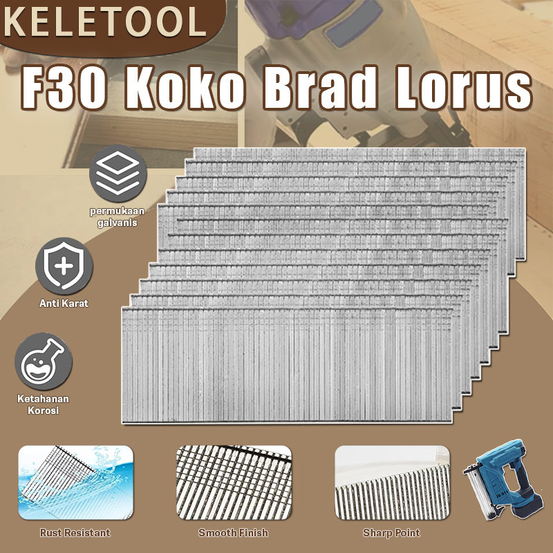 

Paku Tembak F30 Nails pistol paku brad listrik nirkabel Refill Isi Nailer Air Nailer