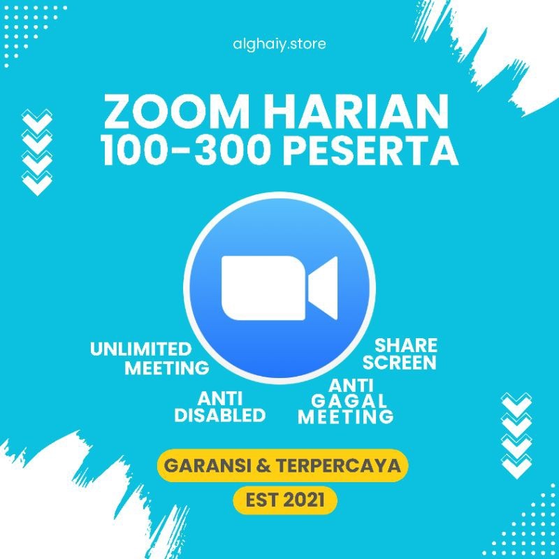 Zoom Meeting 300 Peserta Harian Termurah