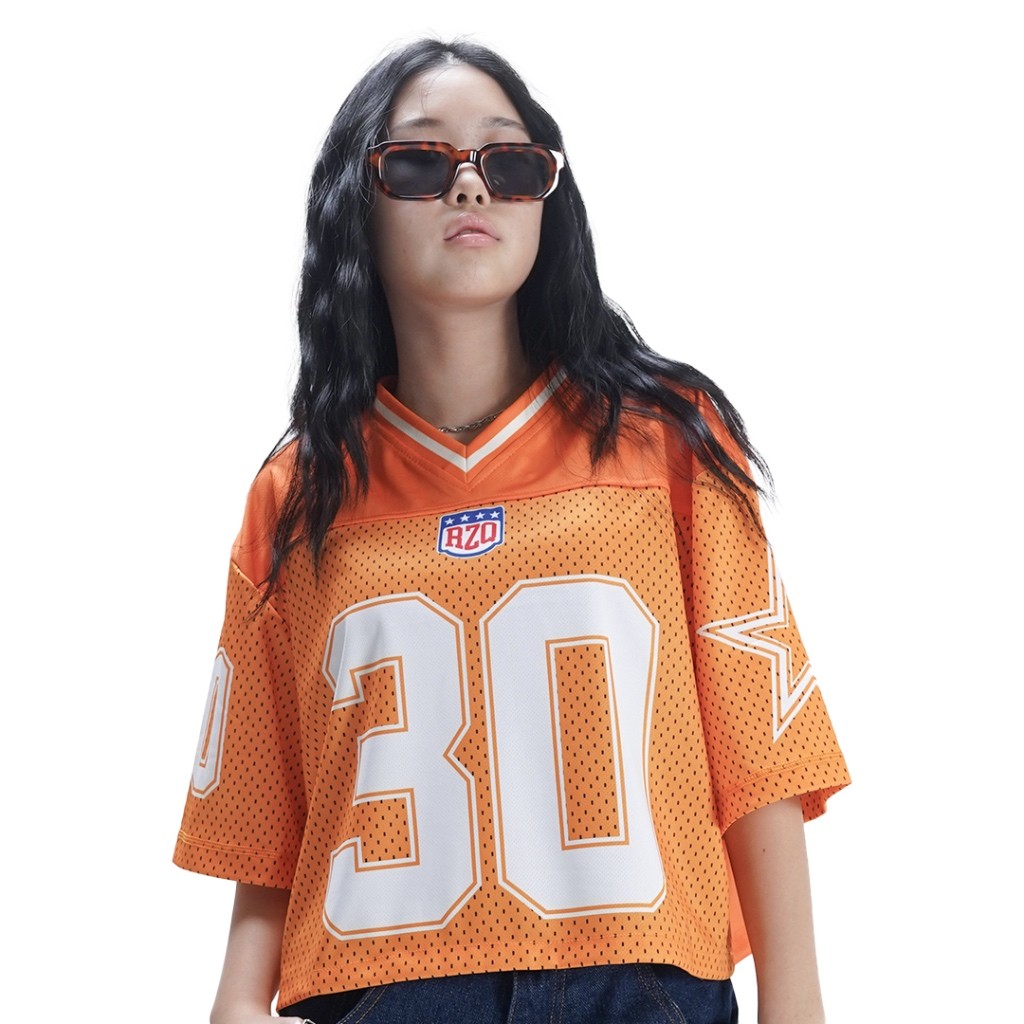 Rzq Active / Malatya 30 / Jersey Croptop /  Y2k / Nfl / Nhl / Jersey  Wanita / Music / Baseball / Ho