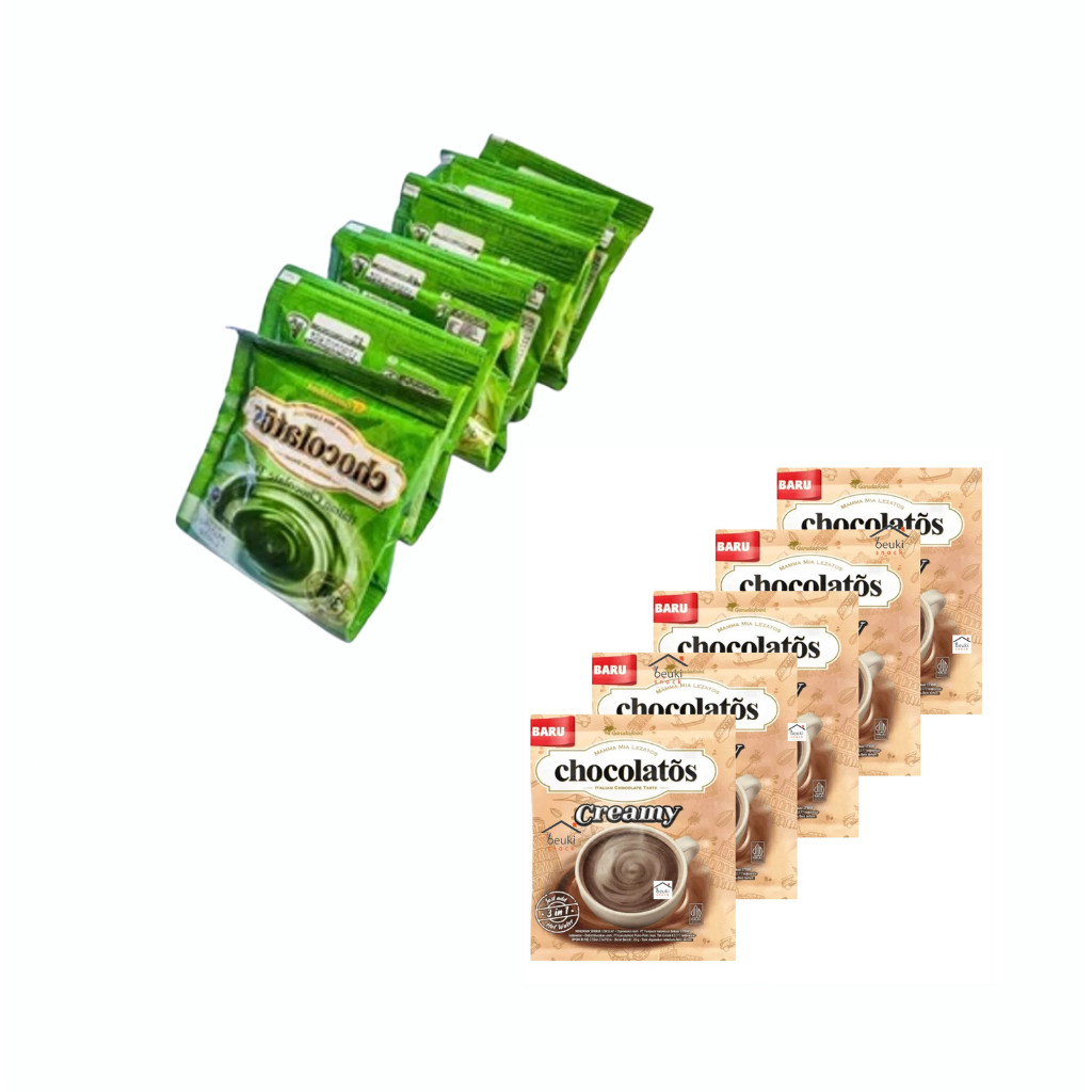 

Minuman Cokelat Chocolatos Drink CREAMY MATCHA 3in1 10pcs 27gr