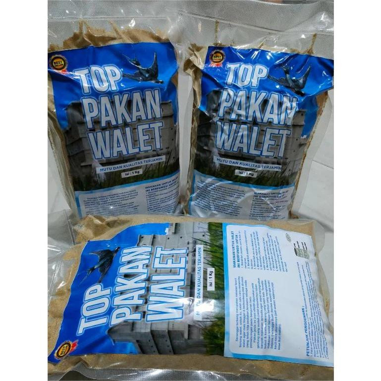Pakan Burung Walet | PAKAN WALET MEREK TOP PAKAN WALET 1KG / TOP PAKAN WALET 1KG TAHAN LAMA DAN BERK