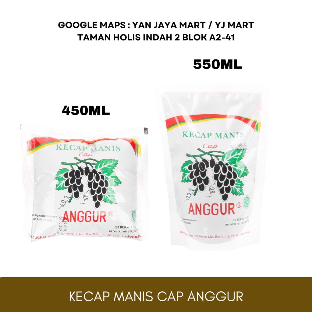 

Kecap Manis Cap Anggur / Senglie / Kecap Tulen / Kecap Manis / 450ml / 550ml