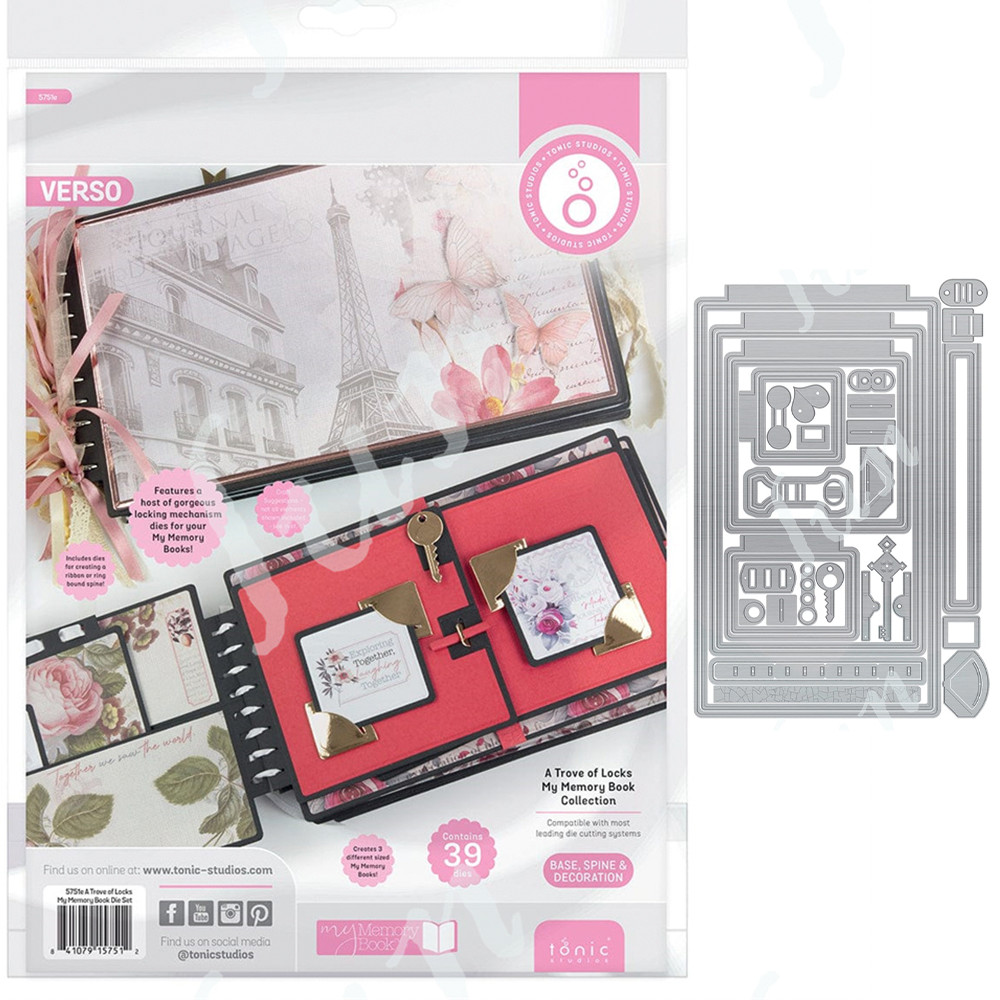 

A Trove of Locks Memory Book Metal Cutting Dies Box Handmade DIY Embossing Making Scrapbook Photo Album Craft Decoration