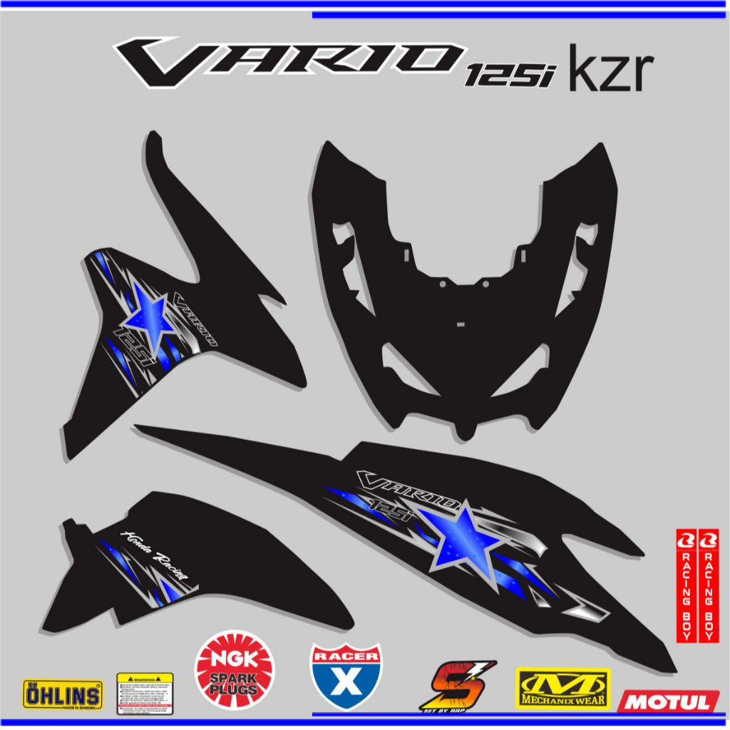 VARIASI striping variasi vario125old bohlam/ vario kzr sicker vinyil