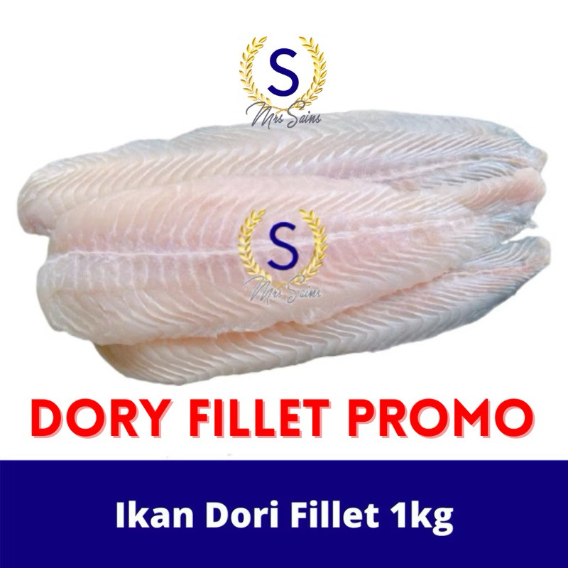 

Premium Ikan Dori Fillet / Dory Fillet 1KG/3-4PCS Warna Putih Kualitas Super [FROZEN FOOD SEAFOOD]
