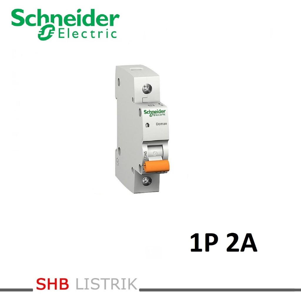 MCB SCHNEIDER 2A 1 Phase / MCB 2 Ampere