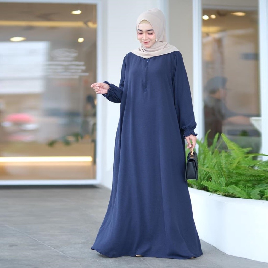 GAMIS SYARI CRINKLE JUMBO LD 140  LD 130