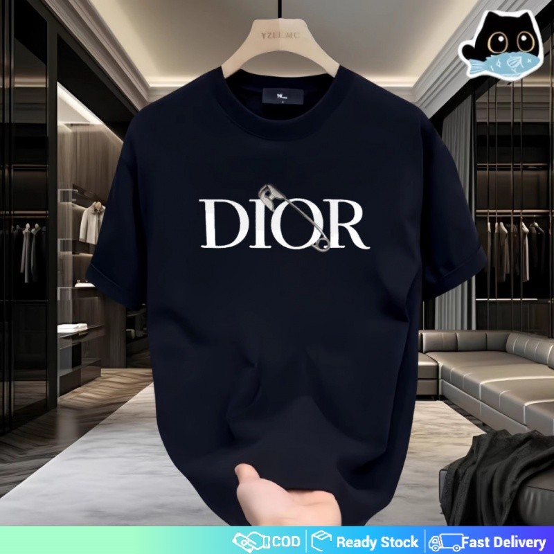 kaosKaos Pria DIOR, Produk Baru Pertama di Musim Panas, Versi Premium dari Kaos Lengan Pendek DIOR, 