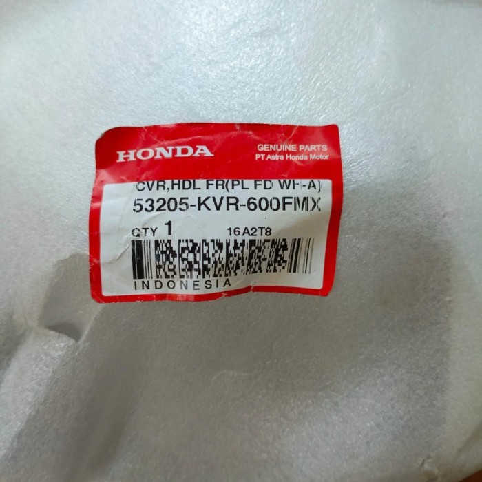 Cover Handle FR Putih Revo 100 ORI AHM 53205KVR600FMX berkualitas