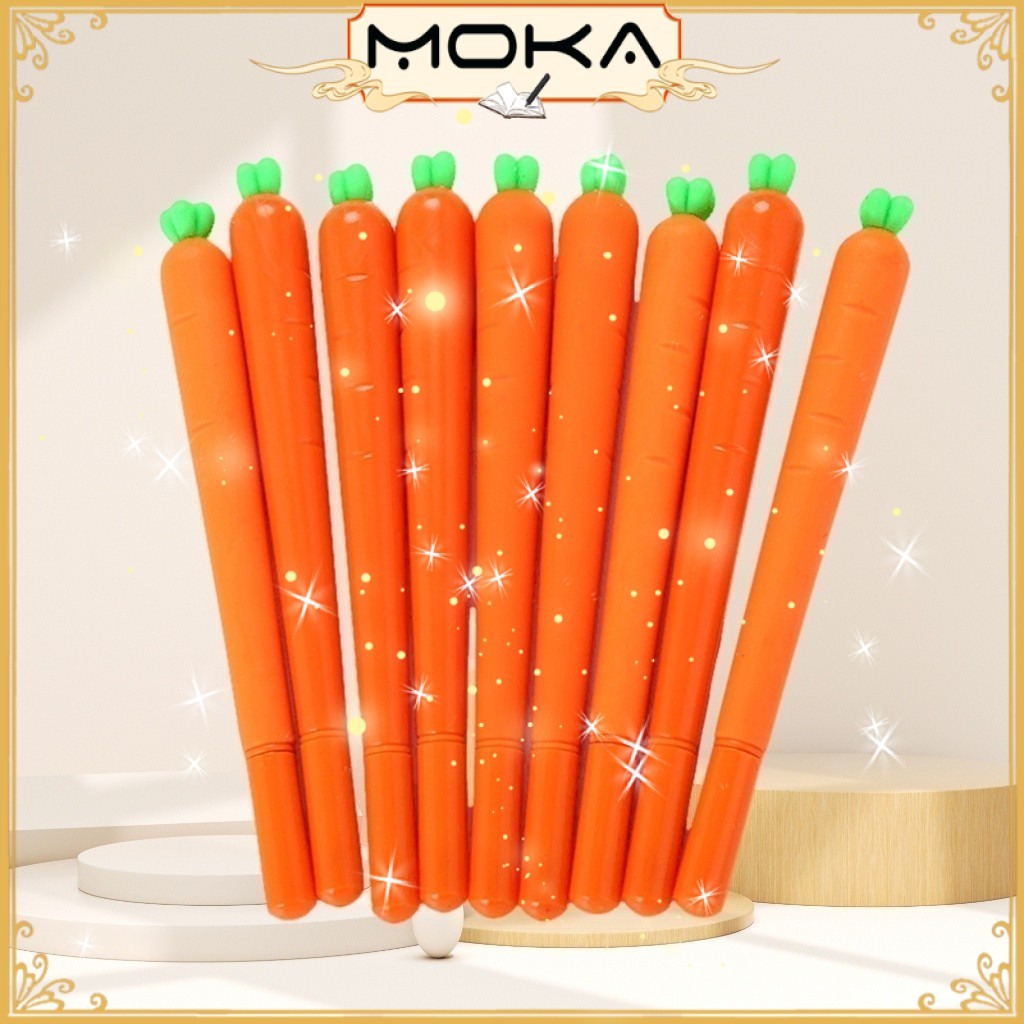 

MOKA 1 LUSIN PULPEN GEL MOTIF WORTEL / PULPEN AIR BENTUK WORTEL CARROT LUCU MKP21