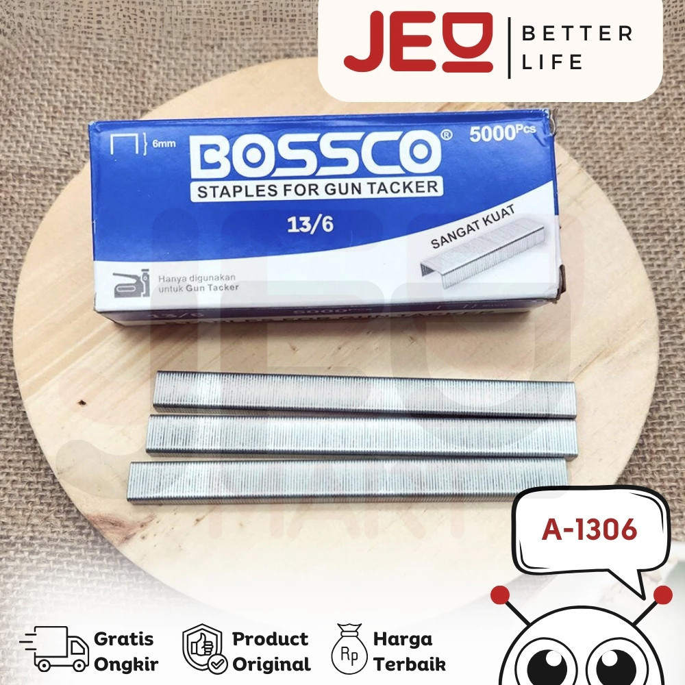 

1 Box (5000 | 20,000 pcs) Staples Isi Stapler Gun Tacker Refill BOSSCO