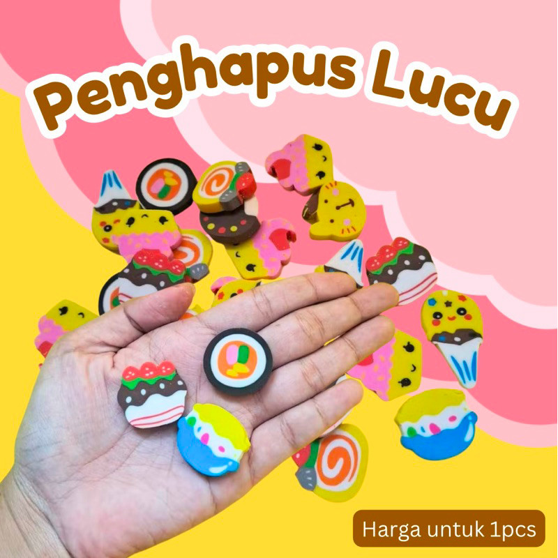 

Mainan PENGHAPUS KARAKTER random ukuran medium / penghapus anak lucu