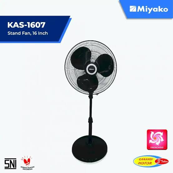 KIPAS BERDIRI MIYAKO KIPAS ANGIN BERDIRI MIYAKO 16 INCH STANDFAN 16 INCH KAS-1607 MIYAKO MURAH MEDAN