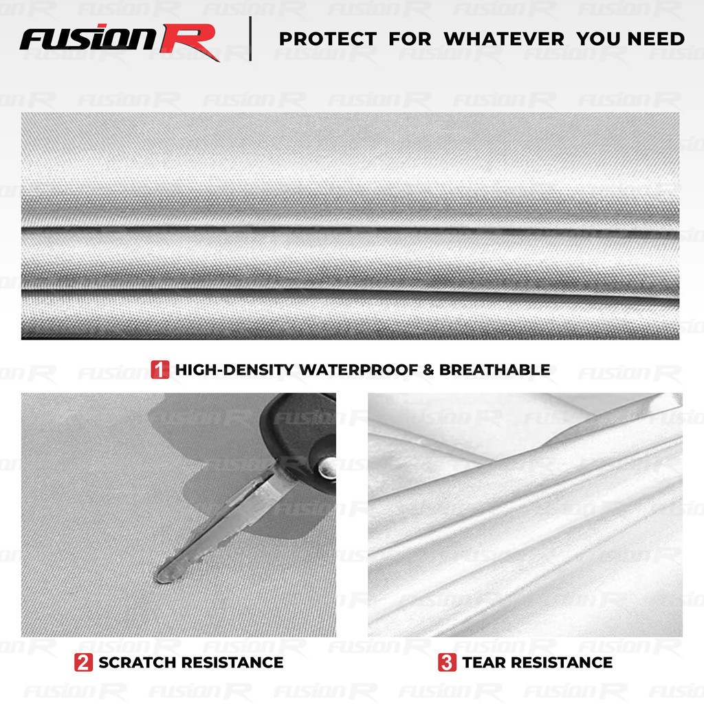 DISKON FUSION R COVER MOBIL PUTIH SARUNG MOBIL RAIZE ROCKY