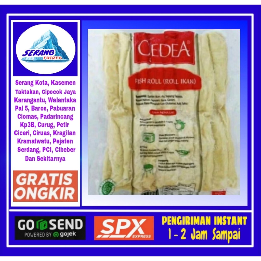 

Cedea Fish Roll 1Kg,isian seblak,tomyum,otak otak, Serang Frozen