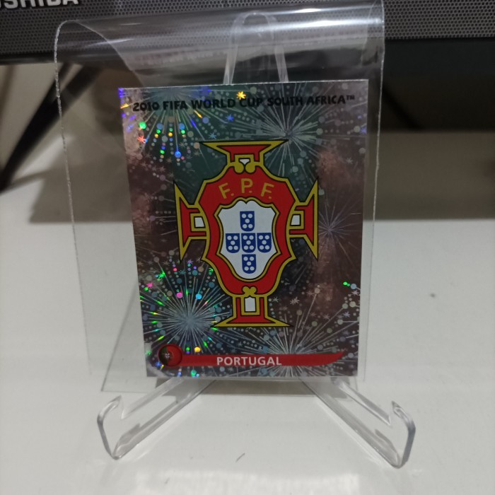 KY562 Kartu Bola Stiker Panini FIFA Portugal Logo | CR7 Cristiano Ronaldo