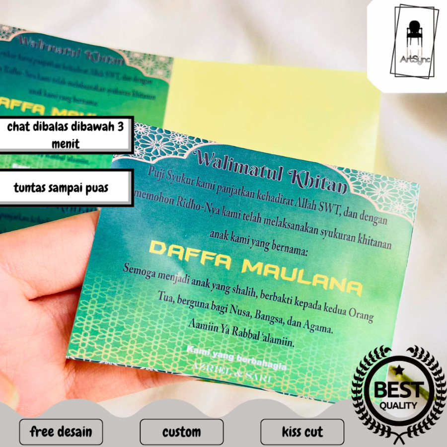 

Syncart Stiker Syukuran Khitanan (PAKAI FOTO)-Stiker Khitan Anak-Stiker Box Nasi (Langsung Tempel)