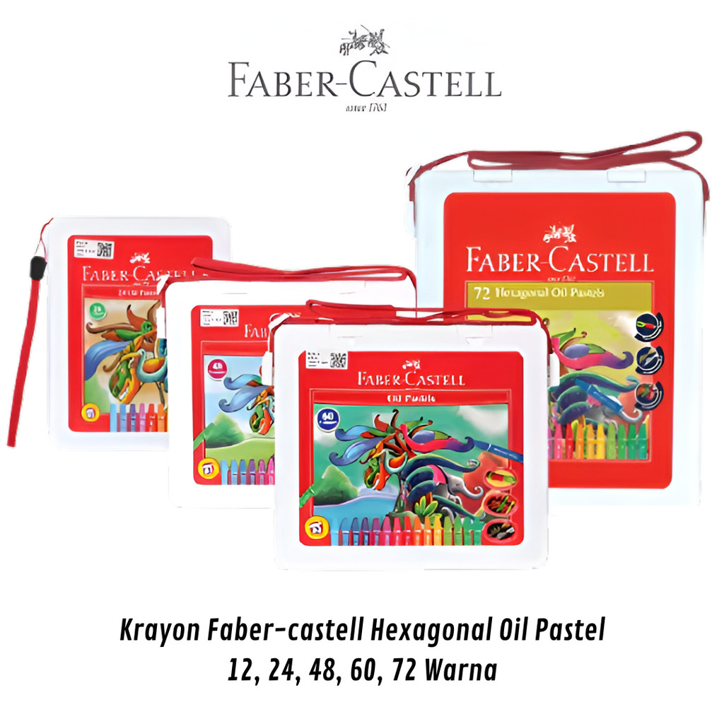 

Krayon Crayon Faber Castell Hexagonal Oil Pastel 12 24 48 60 72 Warna