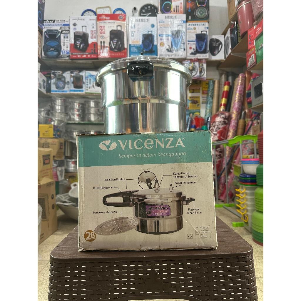 VICENZA Panci Presto Kapastias 8 Liter Bahan Berkualitas Original