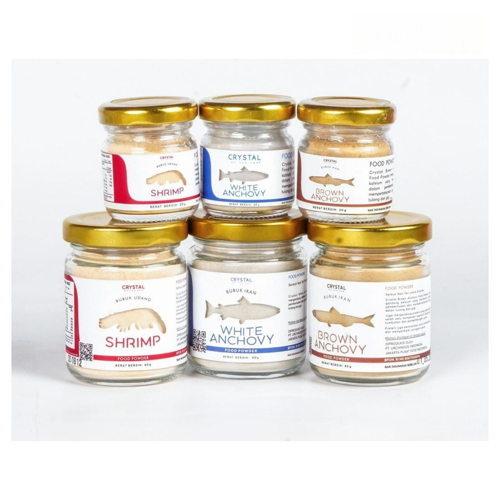 

Anchovy Bubuk Ikan Teri dan Udang 10gr- 40gr -Crystal of the Sea Powder