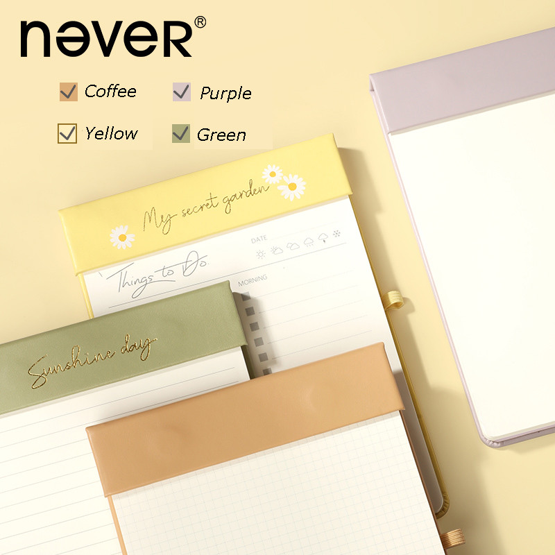

NEVER Board Folder Memo Pad Can Tear Paper With Pen Daily Plan Replaceable Portable Notebook Simple Wind Student Business Book