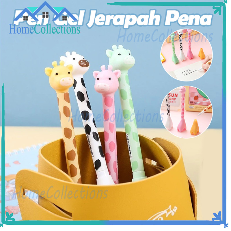 

Pena Tinta Hitam Karakter Jerapah Lucu Model Animal Pen Gel Motif Girrafe Ballpen Pena Pulpen